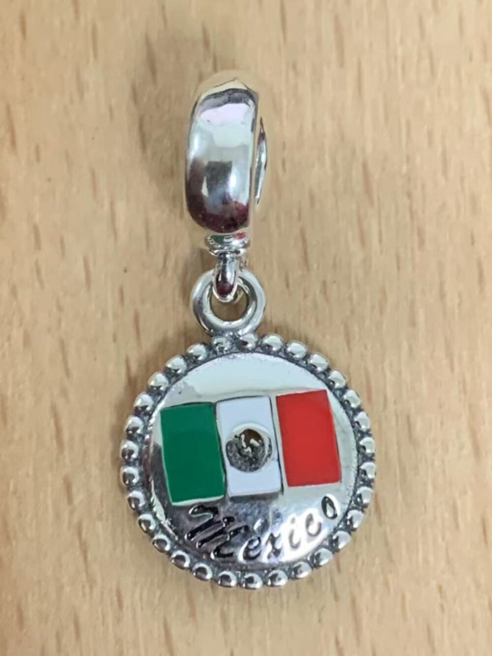 Pandora Mexico Flag Charm, S925 Silver Jewelry Bracelets